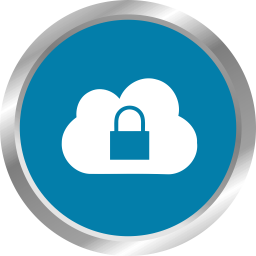 Locked cloud icon